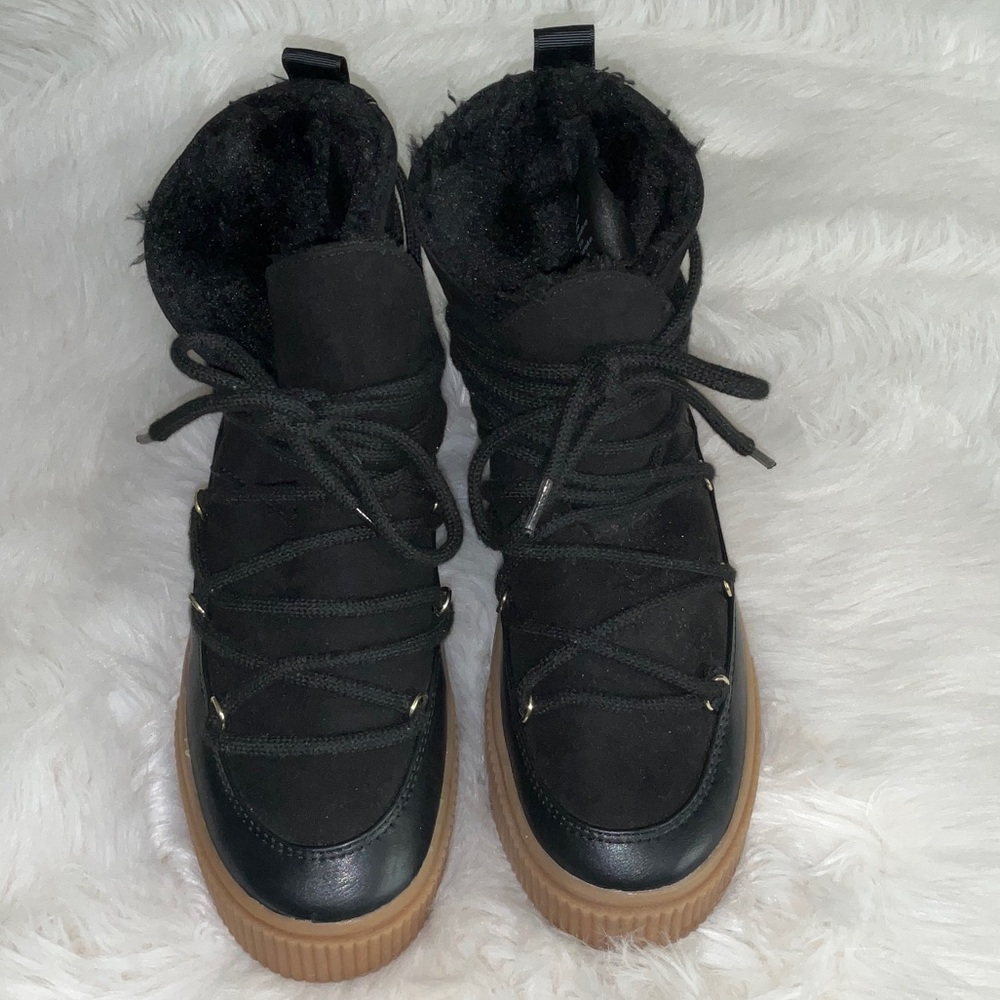 H&M faux suede fleece-lined boots